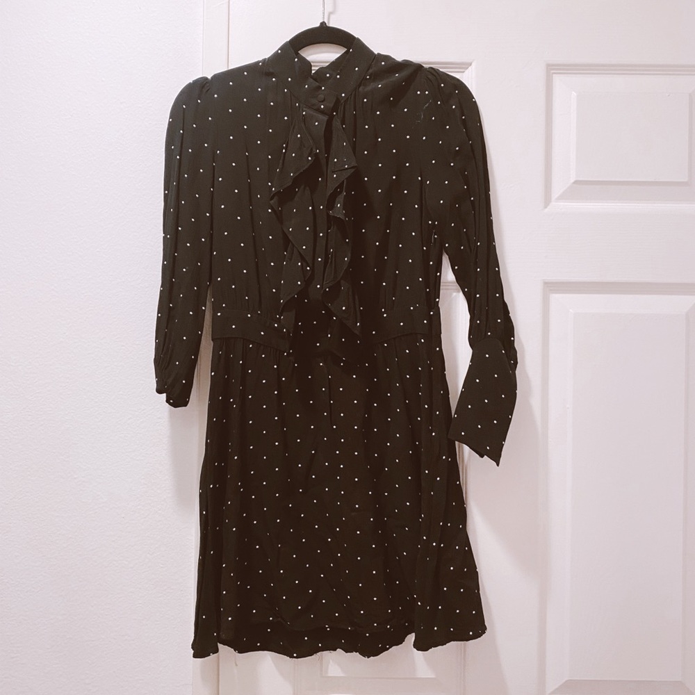 & Other Stories star print long sleeve mini dress